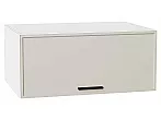 Шкаф верхний горизонтальный глубокий Фрейм Cream Silk Белый 358*800*580