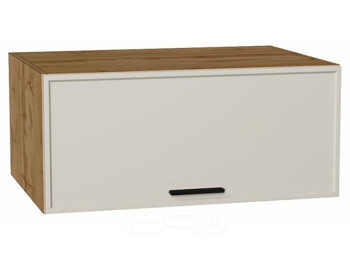 Шкаф верхний горизонтальный глубокий Фрейм Cream Silk Дуб Вотан 358*800*580
