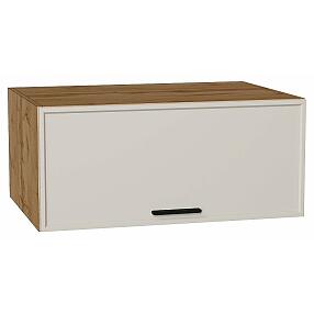 Шкаф верхний горизонтальный глубокий Фрейм Cream Silk Дуб Вотан 358*800*580