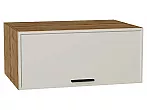 Шкаф верхний горизонтальный глубокий Фрейм Cream Silk Дуб Вотан 358*800*580
