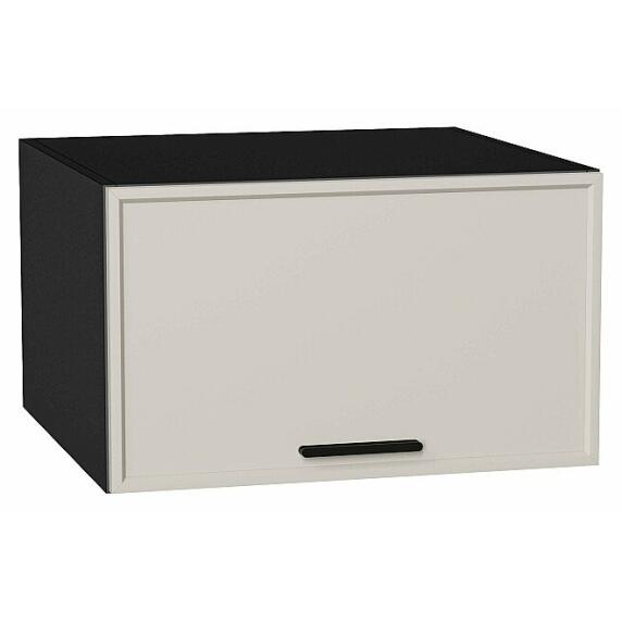 Шкаф верхний горизонтальный глубокий Фрейм Cream Silk Graphite 358*600*580