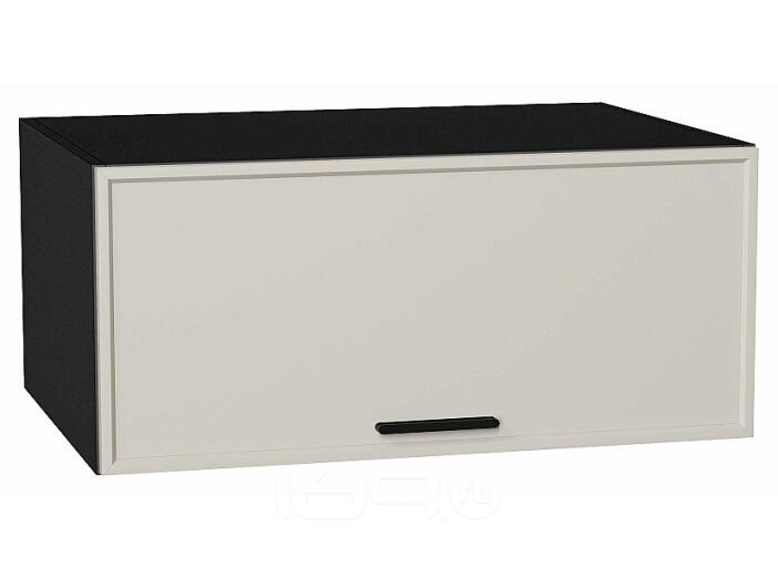 Шкаф верхний горизонтальный глубокий Фрейм Cream Silk Graphite 358*800*580