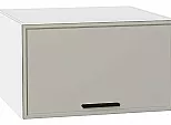 Шкаф верхний горизонтальный глубокий Фрейм Grey Silk Белый 358*600*580