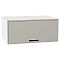 Шкаф верхний горизонтальный глубокий Фрейм Grey Silk Белый 358*800*580