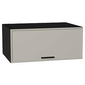 Шкаф верхний горизонтальный глубокий Фрейм Grey Silk Graphite 358*800*580