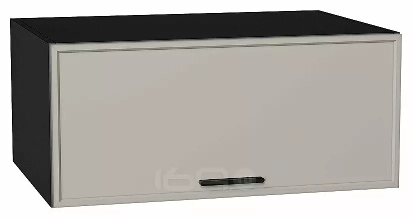 Шкаф верхний горизонтальный глубокий Фрейм Grey Silk Graphite 358*800*580