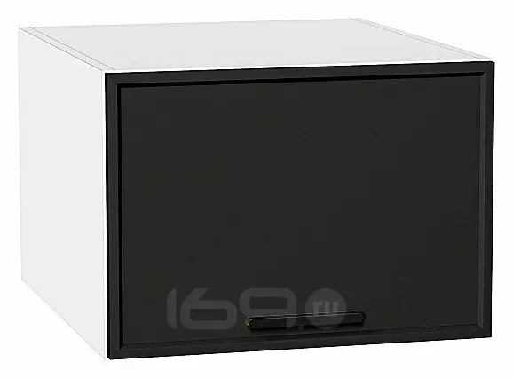Шкаф верхний горизонтальный глубокий Фрейм Stormy Silk Белый 358*500*580