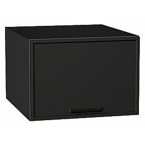 Шкаф верхний горизонтальный глубокий Фрейм Stormy Silk Graphite 358*500*580