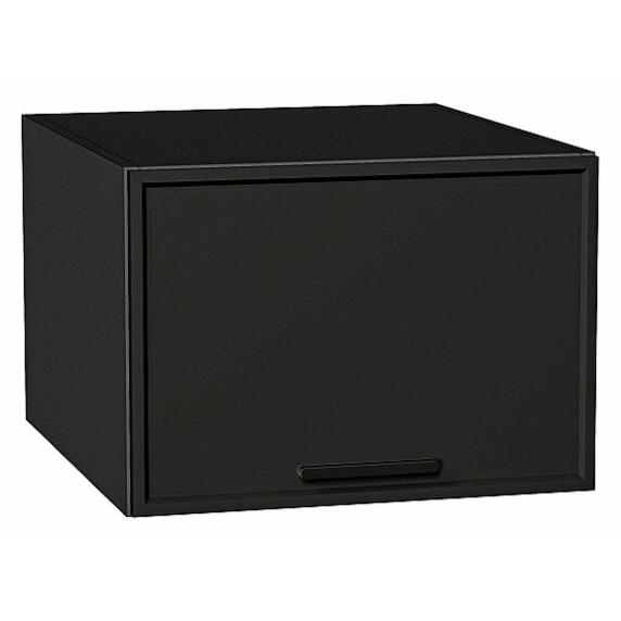 Шкаф верхний горизонтальный глубокий Фрейм Stormy Silk Graphite 358*500*580