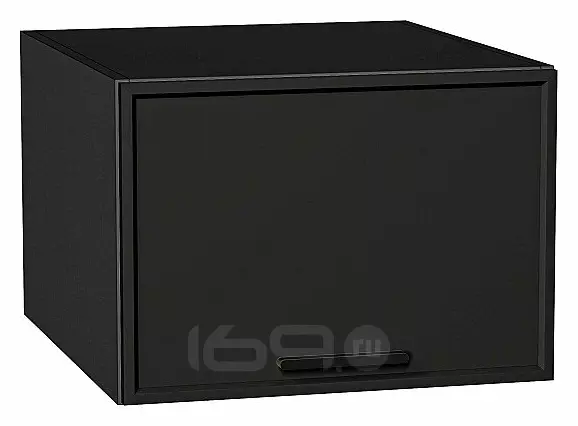 Шкаф верхний горизонтальный глубокий Фрейм Stormy Silk Graphite 358*500*580