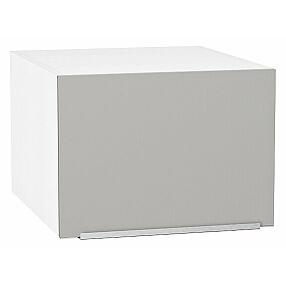 Шкаф верхний горизонтальный глубокий Фьюжн Silky Light Grey  Белый 358*500*576