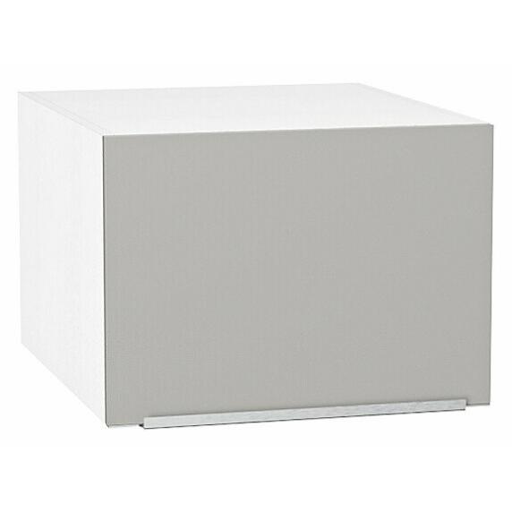 Шкаф верхний горизонтальный глубокий Фьюжн Silky Light Grey  Белый 358*500*576