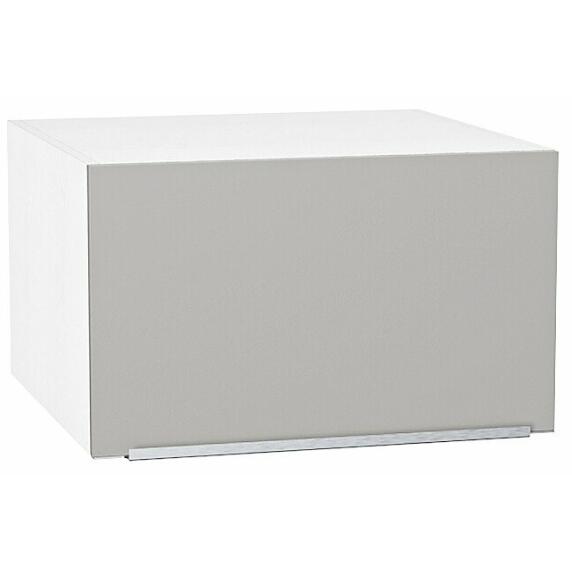 Шкаф верхний горизонтальный глубокий Фьюжн Silky Light Grey  Белый 358*600*576