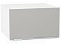 Шкаф верхний горизонтальный глубокий Фьюжн Silky Light Grey Белый 358*600*576