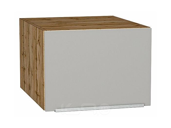 Шкаф верхний горизонтальный глубокий Фьюжн Silky Light Grey  Дуб Вотан 358*500*576