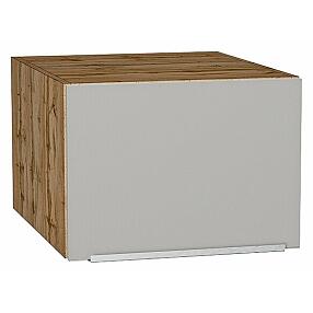 Шкаф верхний горизонтальный глубокий Фьюжн Silky Light Grey  Дуб Вотан 358*500*576