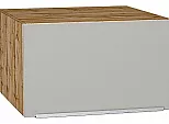 Шкаф верхний горизонтальный глубокий Фьюжн Silky Light Grey Дуб Вотан 358*600*576
