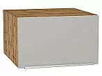 Шкаф верхний горизонтальный глубокий Фьюжн Silky Light Grey Дуб Вотан 358*600*576