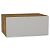 Шкаф верхний горизонтальный глубокий Фьюжн Silky Light Grey Дуб Вотан 358*800*576