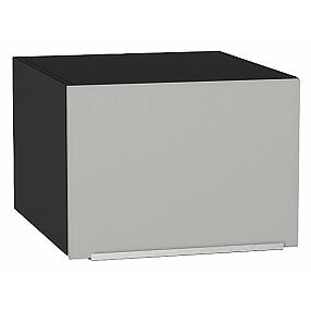 Шкаф верхний горизонтальный глубокий Фьюжн Silky Light Grey  Graphite 358*500*576
