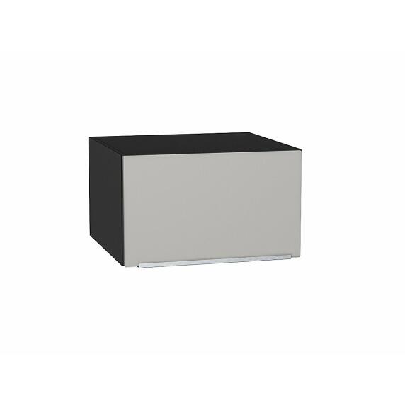 Шкаф верхний горизонтальный глубокий Фьюжн Silky Light Grey  Graphite 358*600*576