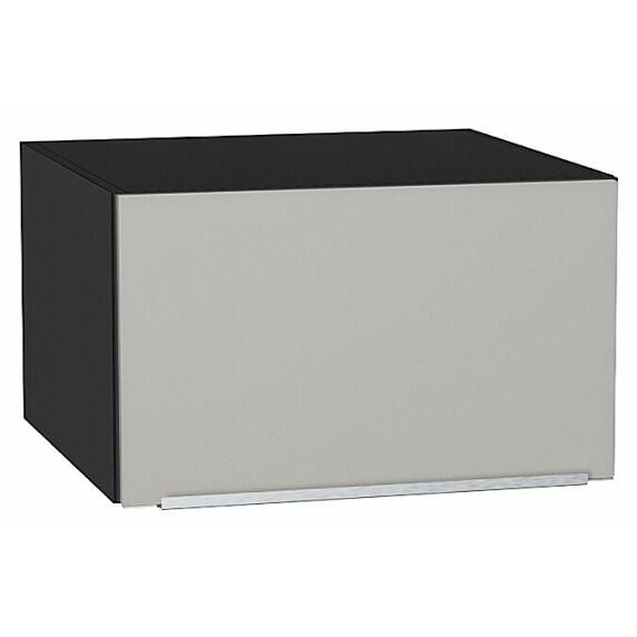 Шкаф верхний горизонтальный глубокий Фьюжн Silky Light Grey  Graphite 358*600*576