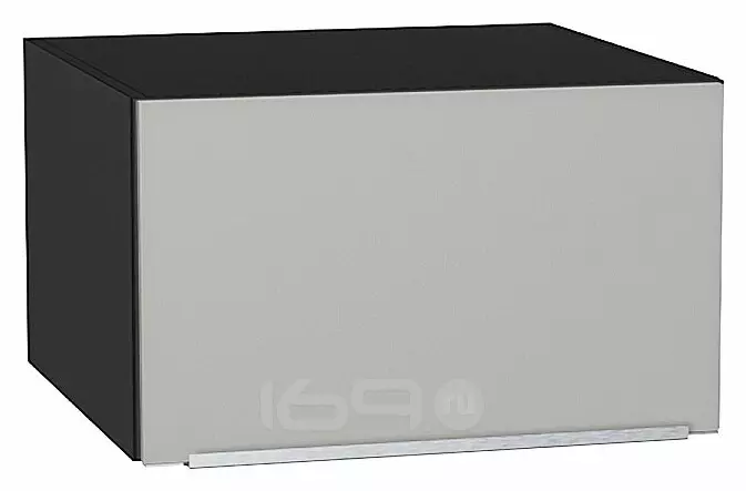 Шкаф верхний горизонтальный глубокий Фьюжн Silky Light Grey Graphite 358*600*576