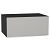 Шкаф верхний горизонтальный глубокий Фьюжн Silky Light Grey Graphite 358*800*576