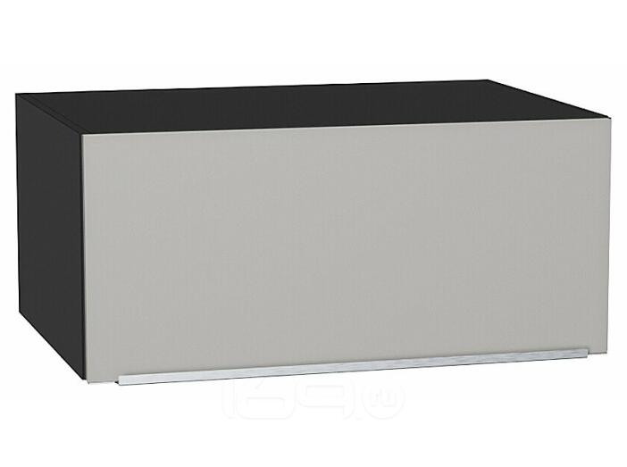 Шкаф верхний горизонтальный глубокий Фьюжн Silky Light Grey  Graphite 358*800*576