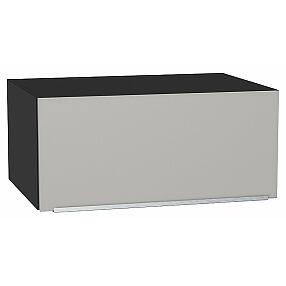 Шкаф верхний горизонтальный глубокий Фьюжн Silky Light Grey  Graphite 358*800*576