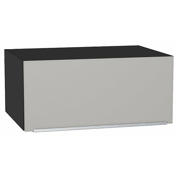 Шкаф верхний горизонтальный глубокий Фьюжн Silky Light Grey  Graphite 358*800*576
