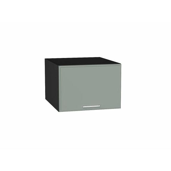 Шкаф верхний горизонтальный глубокий Квадро Аквамарин/Graphite 358*500*577