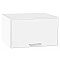Шкаф верхний горизонтальный глубокий Квадро Белый/Белый 358*600*577