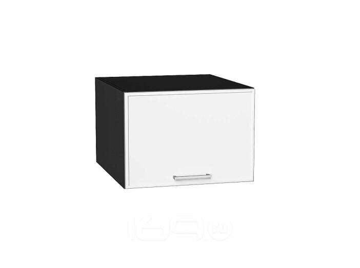 Шкаф верхний горизонтальный глубокий Квадро Белый/Graphite 358*500*577