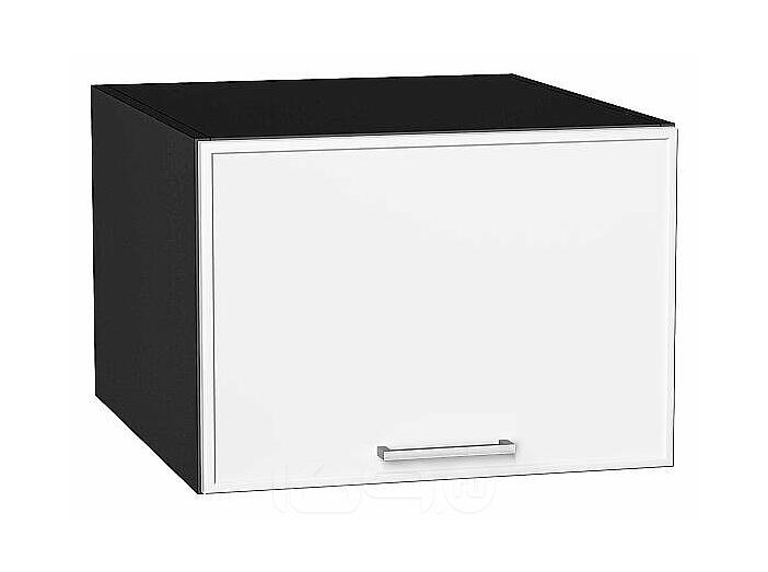 Шкаф верхний горизонтальный глубокий Квадро Белый/Graphite 358*500*577