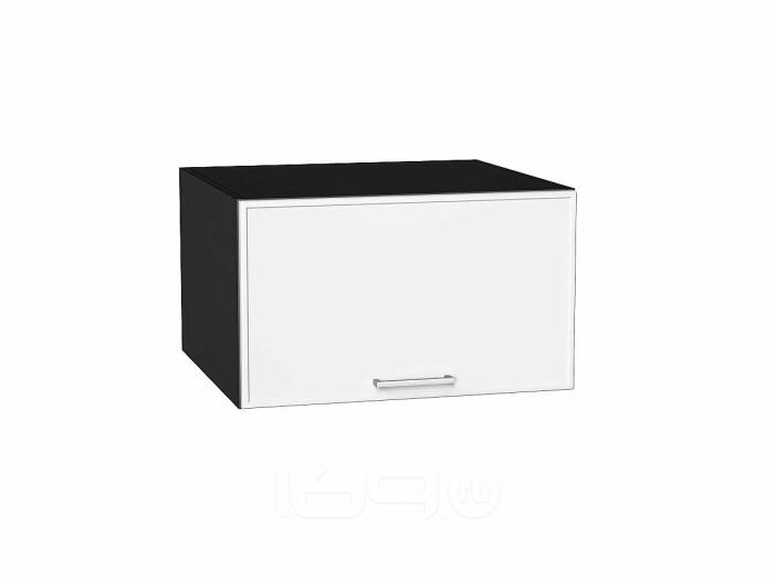 Шкаф верхний горизонтальный глубокий Квадро Белый/Graphite 358*600*577
