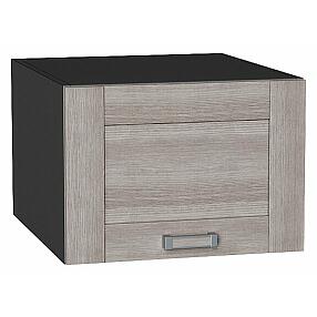 Шкаф верхний горизонтальный глубокий Лофт Cappuccino Veralinga/Graphite 358*500*576