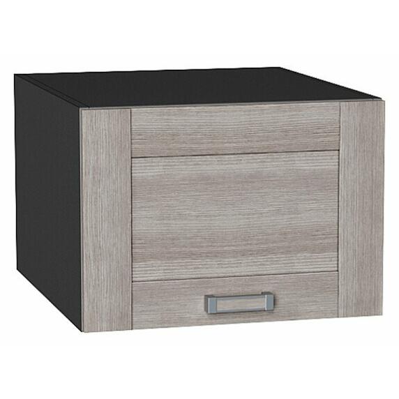 Шкаф верхний горизонтальный глубокий Лофт Cappuccino Veralinga/Graphite 358*500*576