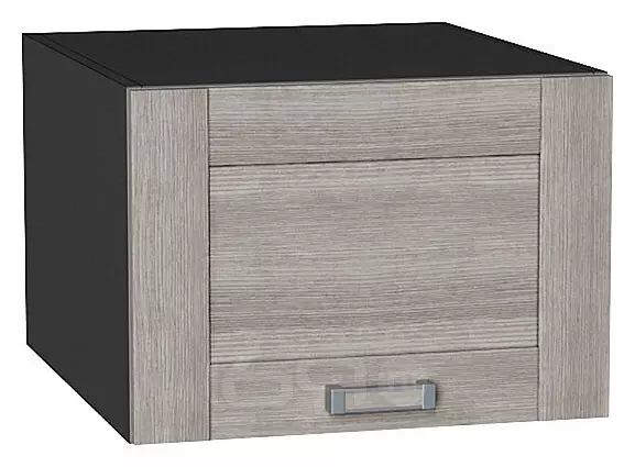 Шкаф верхний горизонтальный глубокий Лофт Cappuccino Veralinga/Graphite 358*500*576