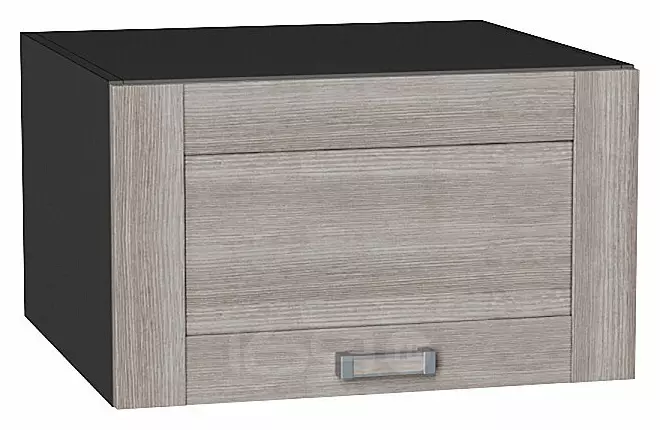 Шкаф верхний горизонтальный глубокий Лофт Cappuccino Veralinga/Graphite 358*600*576