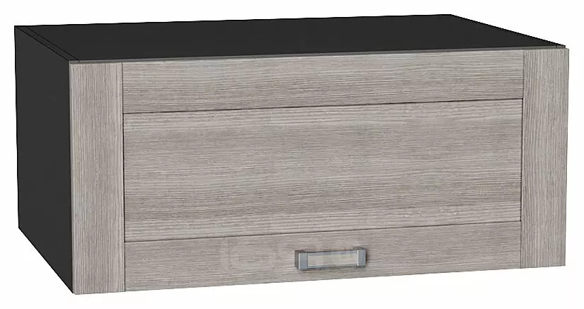Шкаф верхний горизонтальный глубокий Лофт Cappuccino Veralinga/Graphite 358*800*576
