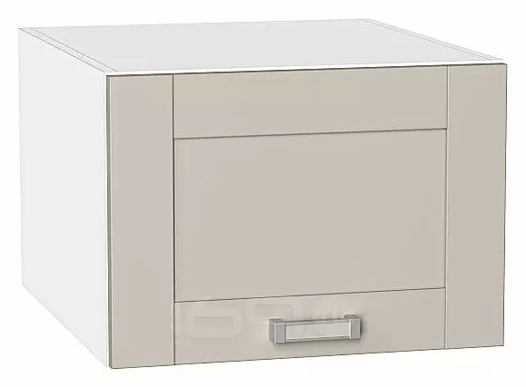 Шкаф верхний горизонтальный глубокий Лофт Cream Silk/Белый 358*500*576