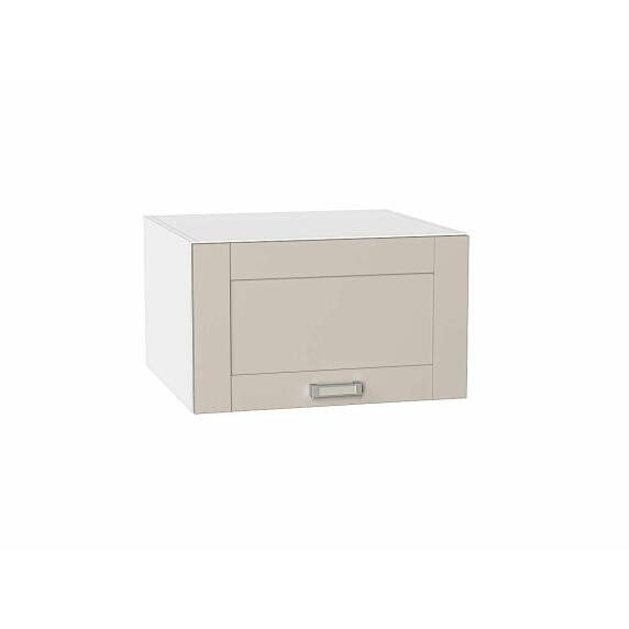 Шкаф верхний горизонтальный глубокий Лофт Cream Silk/Белый 358*600*576