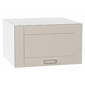Шкаф верхний горизонтальный глубокий Лофт Cream Silk/Белый 358*600*576
