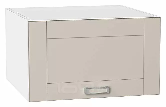 Шкаф верхний горизонтальный глубокий Лофт Cream Silk/Белый 358*600*576