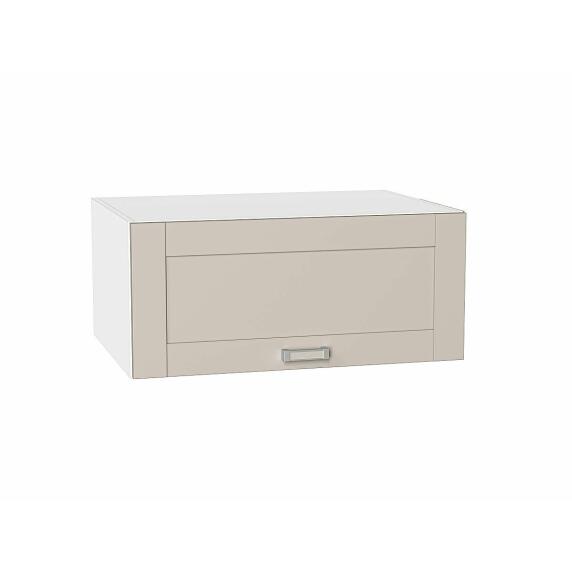 Шкаф верхний горизонтальный глубокий Лофт Cream Silk/Белый 358*800*576