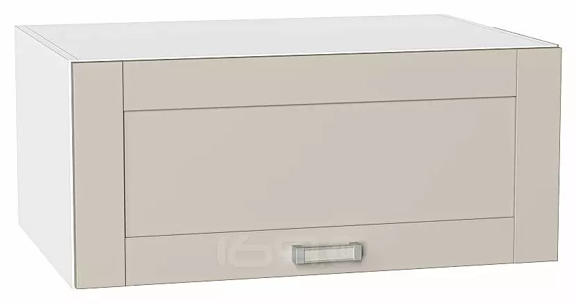 Шкаф верхний горизонтальный глубокий Лофт Cream Silk/Белый 358*800*576