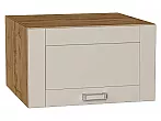 Шкаф верхний горизонтальный глубокий Лофт Cream Silk/Дуб Вотан 358*600*576