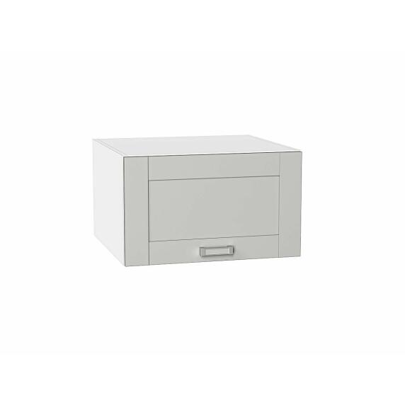 Шкаф верхний горизонтальный глубокий Лофт Grey Silk/Белый 358*600*576