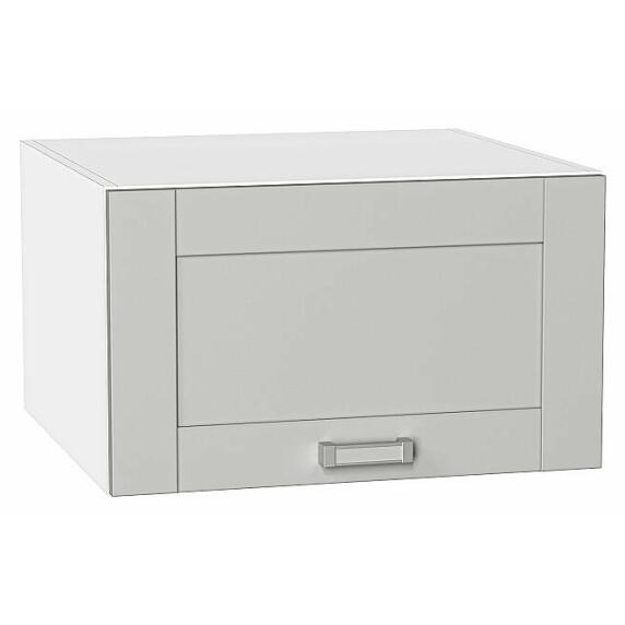 Шкаф верхний горизонтальный глубокий Лофт Grey Silk/Белый 358*600*576